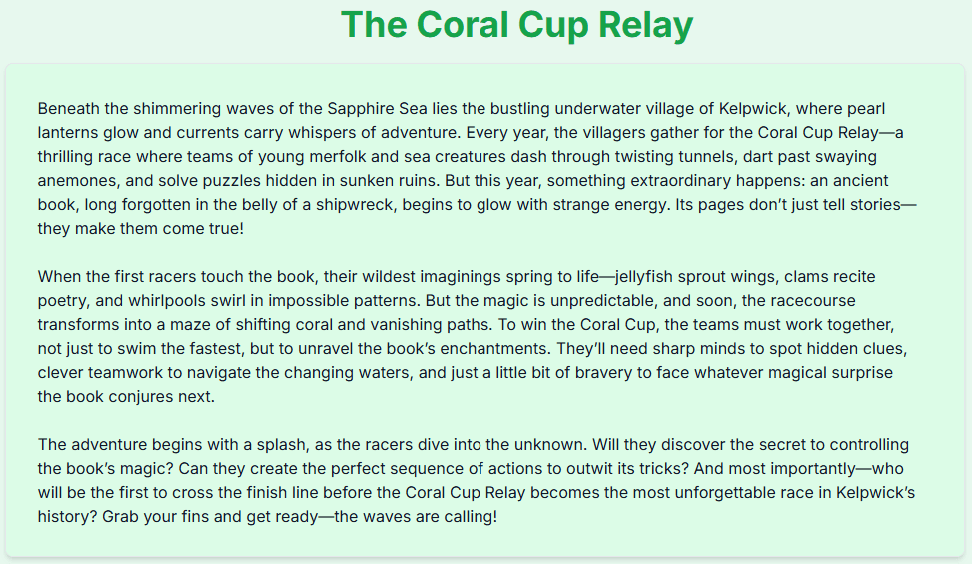 Immersive Setting - interactive stories for kids